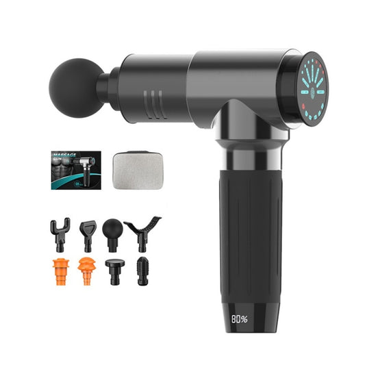 Y10 Fitness Massage Fascia Muscle Vibration Massager, Specification: 7 Gears Bright Gray(UK Plug) by bashfashion