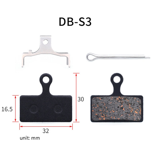 3 Pairs Mountain Bike Semi-Metallic Brake Pads M355 Oil Disc BB5 Resin Disc Brakes, Bagged(DB-S3) by bashfashion