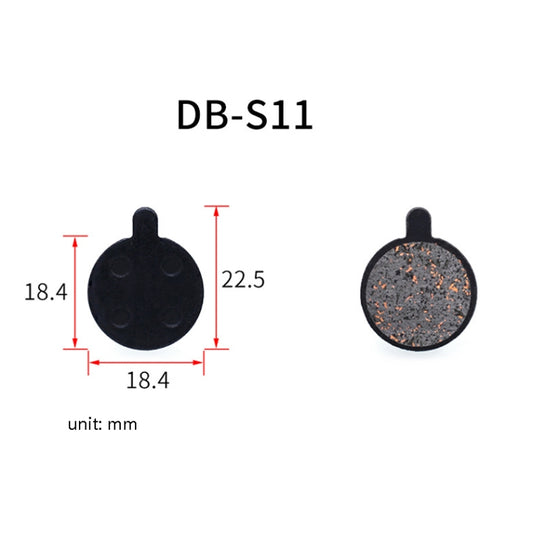3 Pairs Mountain Bike Semi-Metallic Brake Pads M355 Oil Disc BB5 Resin Disc Brakes, Bagged(DB-S11) by bashfashion