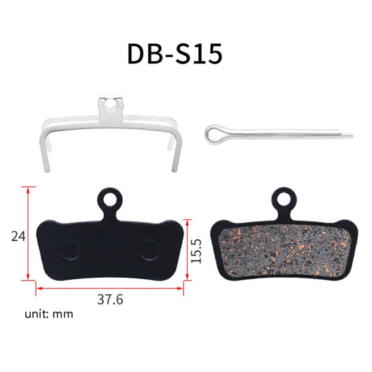 3 Pairs Mountain Bike Semi-Metallic Brake Pads M355 Oil Disc BB5 Resin Disc Brakes, Bagged(DB-S15) by bashfashion
