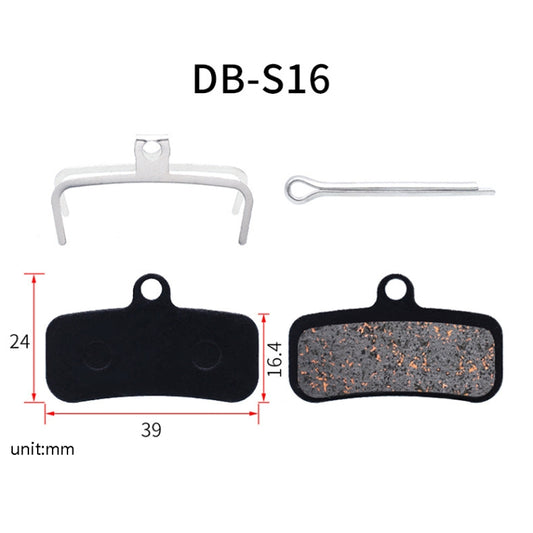 3 Pairs Mountain Bike Semi-Metallic Brake Pads M355 Oil Disc BB5 Resin Disc Brakes, Bagged(DB-S16) by bashfashion