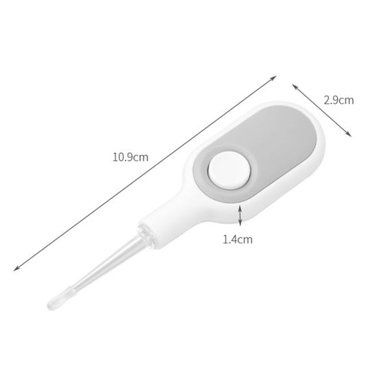 2 PCS Fasola DZ-477 Luminous Illuminated Ear Picker Child Safety Soft Head Ear Picker(Beige Gray) by bashfashion