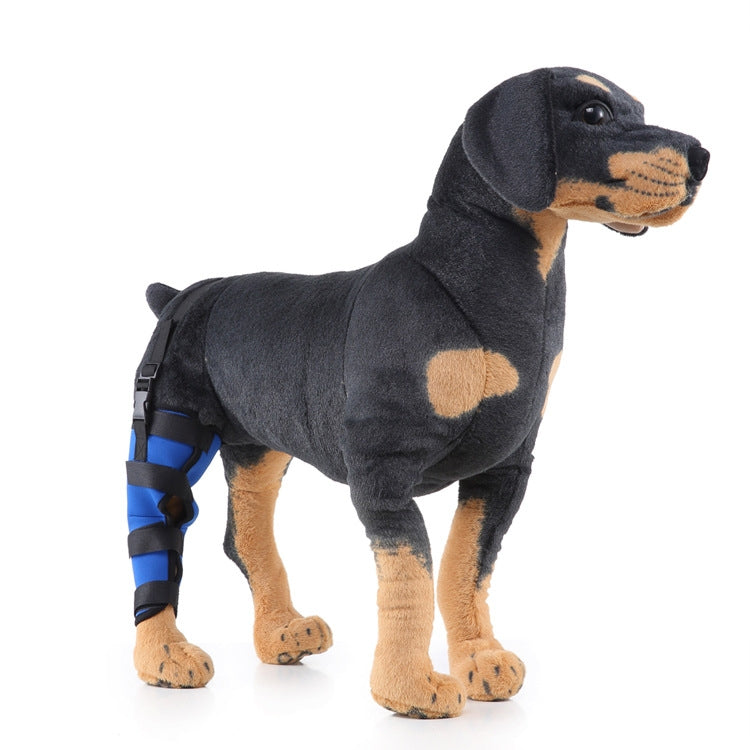 HJ19 Pet Surgery Rehabilitation Back Leg Protector Walking Aids, Size: S(Blue Right Back Leg) by bashfashion