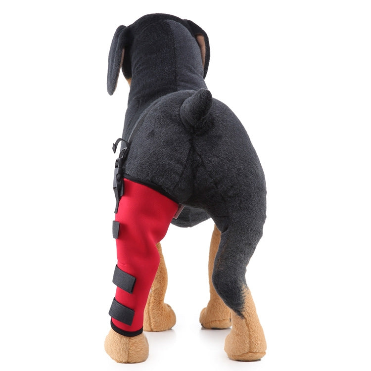 HJ19 Pet Surgery Rehabilitation Back Leg Protector Walking Aids, Size: M(Red Left Back Leg) by bashfashion