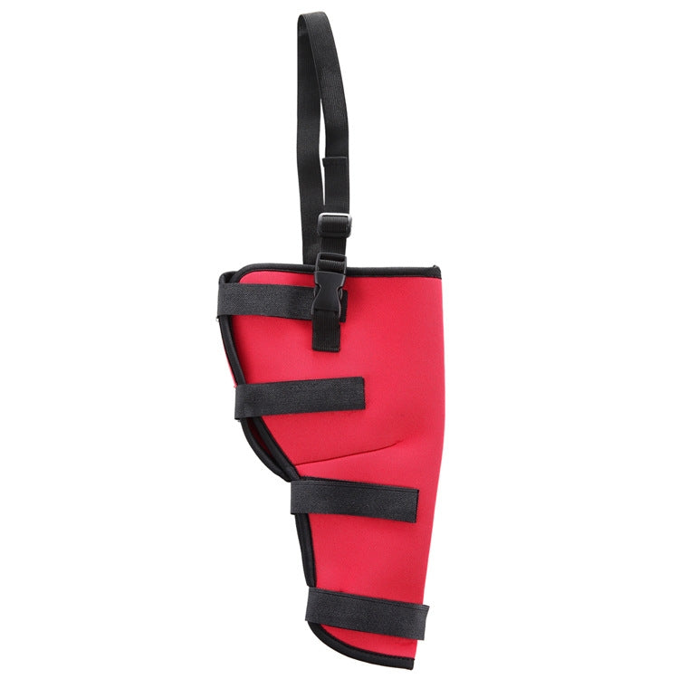 HJ19 Pet Surgery Rehabilitation Back Leg Protector Walking Aids, Size: L(Red Left Back Leg) by bashfashion
