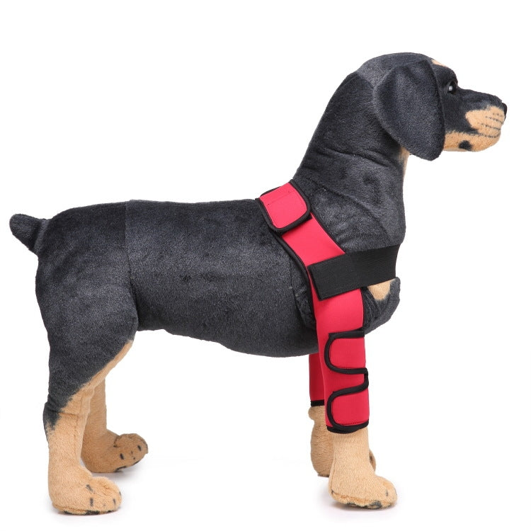 Pet Dog Leg Knee Guard Surgery Injury Protective Cover, Size: S(Classic Model (Red)) by bashfashion