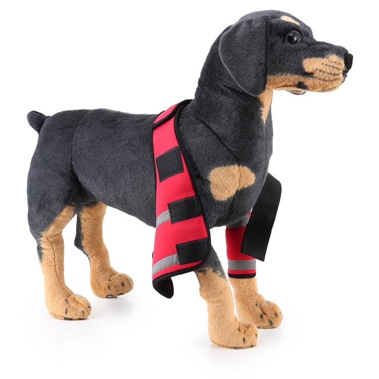 Pet Dog Leg Knee Guard Surgery Injury Protective Cover, Size: S(Anti-glory Model (Red)) by bashfashion