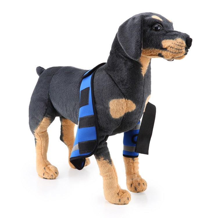 Pet Dog Leg Knee Guard Surgery Injury Protective Cover, Size: S(Anti-glory Model (Blue)) by bashfashion