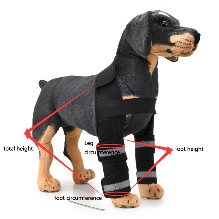 Pet Dog Leg Knee Guard Surgery Injury Protective Cover, Size: S(Anti-glory Model (Black)) by bashfashion