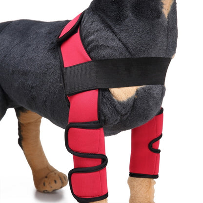 Pet Dog Leg Knee Guard Surgery Injury Protective Cover, Size: M(Classic Model (Red)) by bashfashion