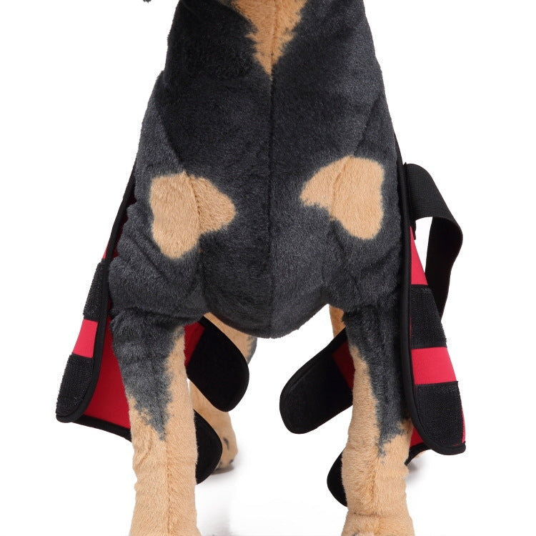 Pet Dog Leg Knee Guard Surgery Injury Protective Cover, Size: M(Classic Model (Red)) by bashfashion