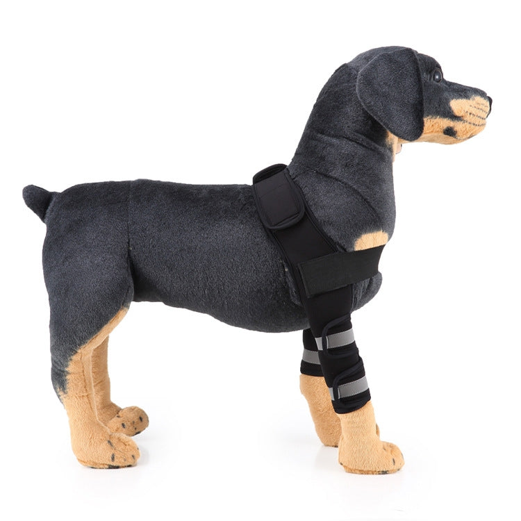 Pet Dog Leg Knee Guard Surgery Injury Protective Cover, Size: M(Anti-glory Model (Black)) by bashfashion