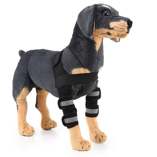 Pet Dog Leg Knee Guard Surgery Injury Protective Cover, Size: L(Anti-glory Model (Black)) by bashfashion