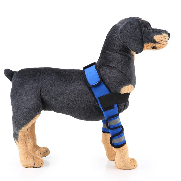Pet Dog Leg Knee Guard Surgery Injury Protective Cover, Size: L(Anti-glory Model (Blue)) by bashfashion