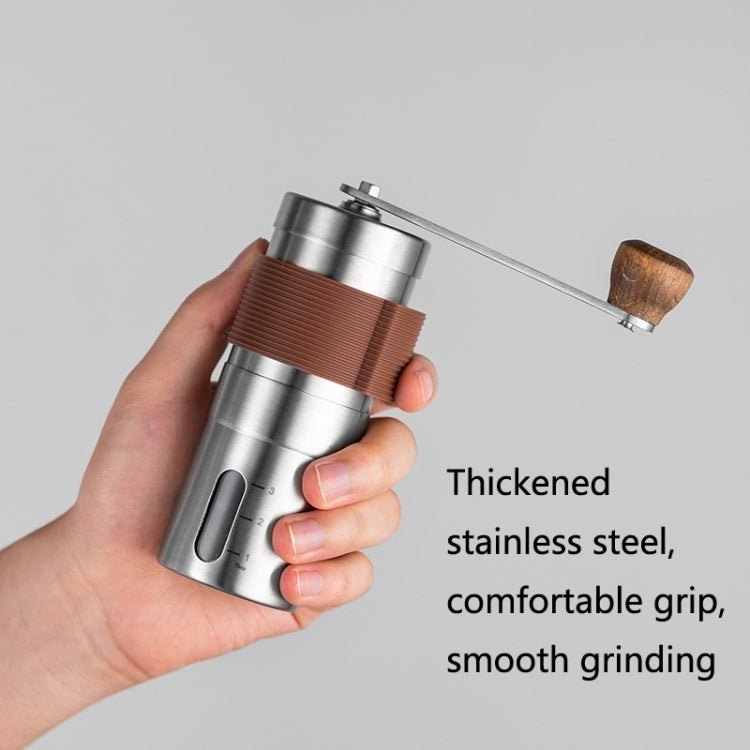 Portable Hand Crank Coffee Machine Stainless Steel Manual Grinder(Medium) by bashfashion