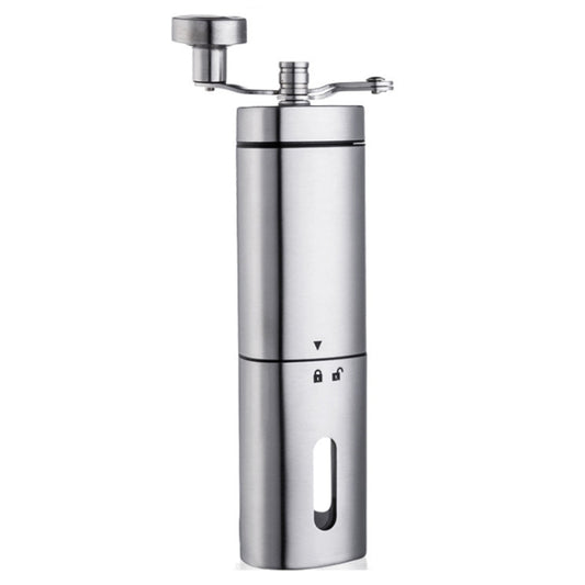 Household Stainless Steel Hand-Cranked Coffee Machine Grinder(Stainless Steel Model) by bashfashion