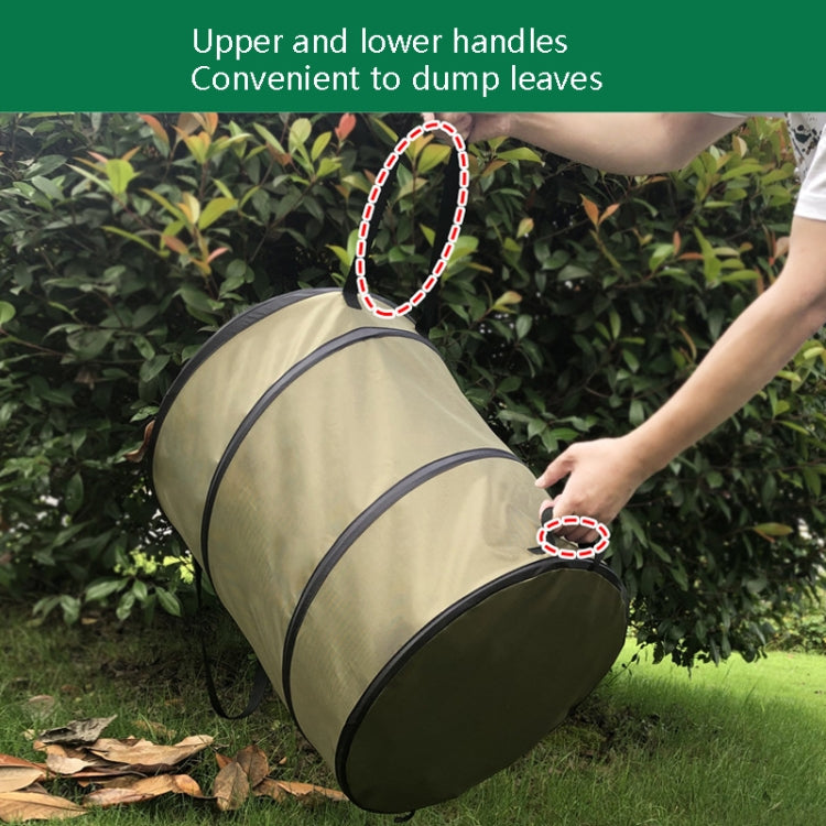 Pop-Up Outdoor Trash Can Lawn Garden Portable Leaves Garbage Bag, Size: M by bashfashion