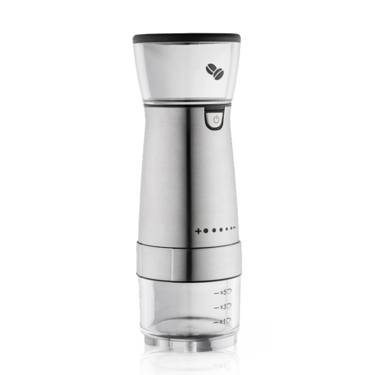 USB Rechargeable Coffee Machine Electric Coffee Grinder(Stainless Steel Color) by bashfashion