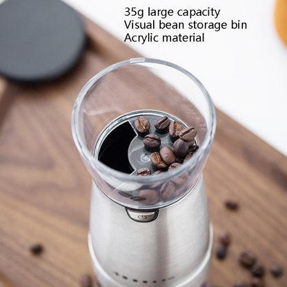 USB Rechargeable Coffee Machine Electric Coffee Grinder(Stainless Steel Color) by bashfashion
