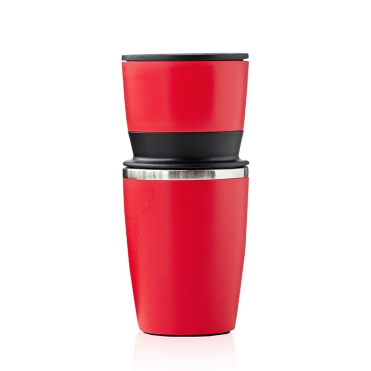 Portable Coffee Beans Grinder Home Hand-Cranked Coffee Machine Stainless Steel Grinder(Red) by bashfashion