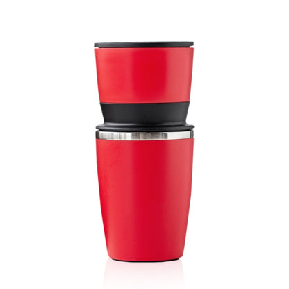 Portable Coffee Beans Grinder Home Hand-Cranked Coffee Machine Stainless Steel Grinder(Red) by bashfashion