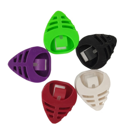 5 PCS Multicolor Plastic Ukulele Pick Box, Color Random Deliverty by bashfashion