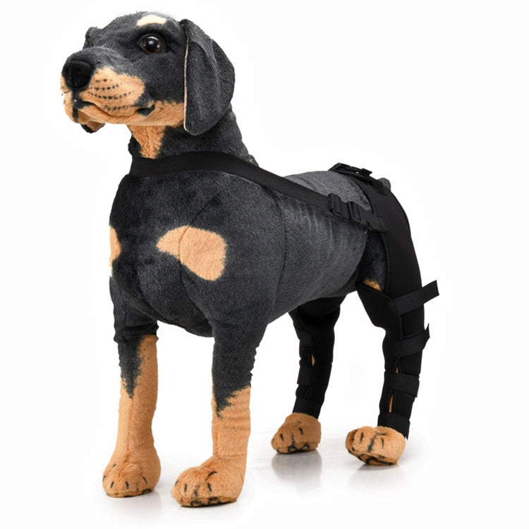 Pet Dog Leg Knee Guard Surgery Injury Protective Cover, Size: XS(Black) by bashfashion