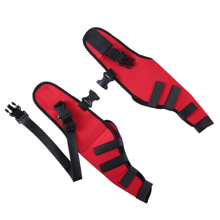 Pet Dog Leg Knee Guard Surgery Injury Protective Cover, Size: XS(Red) by bashfashion