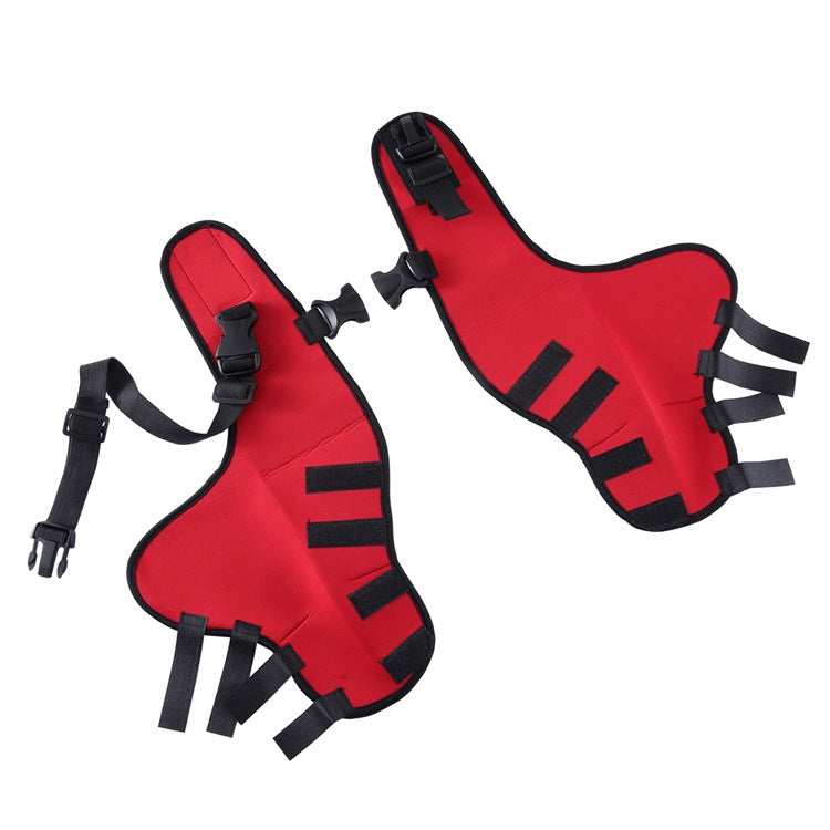 Pet Dog Leg Knee Guard Surgery Injury Protective Cover, Size: M(Red) by bashfashion