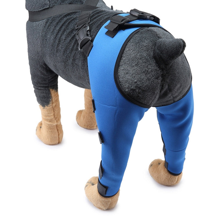 Pet Dog Leg Knee Guard Surgery Injury Protective Cover, Size: M(Blue) by bashfashion