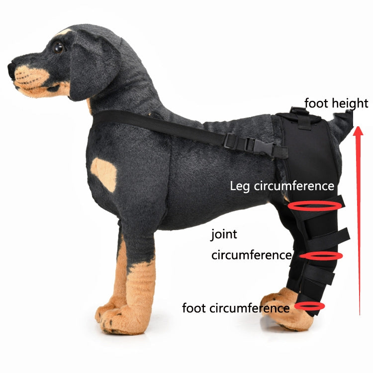 Pet Dog Leg Knee Guard Surgery Injury Protective Cover, Size: M(Red) by bashfashion