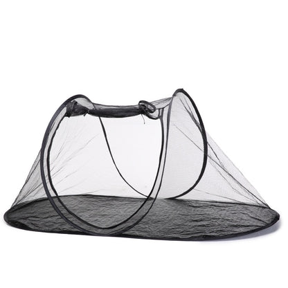 MQ-DZ55 Foldable Storage Outdoor Pet Tent Travel Cat And Dog Kennel(Green Bottom Black Network) by bashfashion