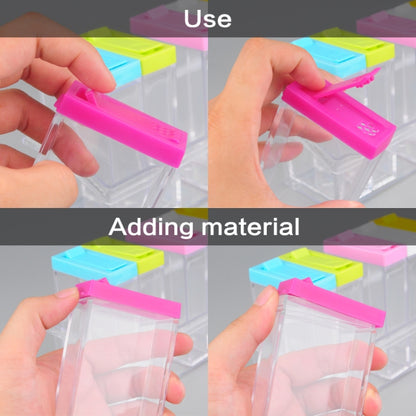 6 PCS/Set Transparent Spice Seasoning Box Storage Bottle by bashfashion