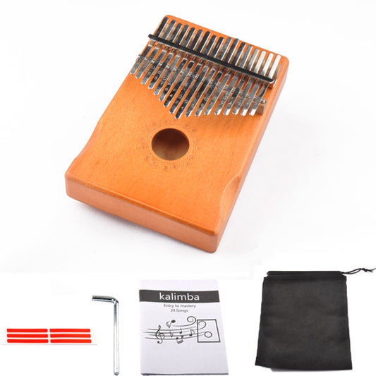 17-Tone Thumb Piano Kalimba Beginners Introduction Finger Piano, Colour: Yellow Kit by bashfashion