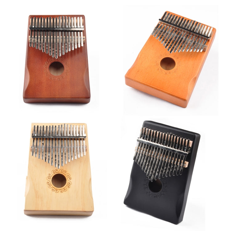 17-Tone Thumb Piano Kalimba Beginners Introduction Finger Piano, Colour: Wooden by bashfashion