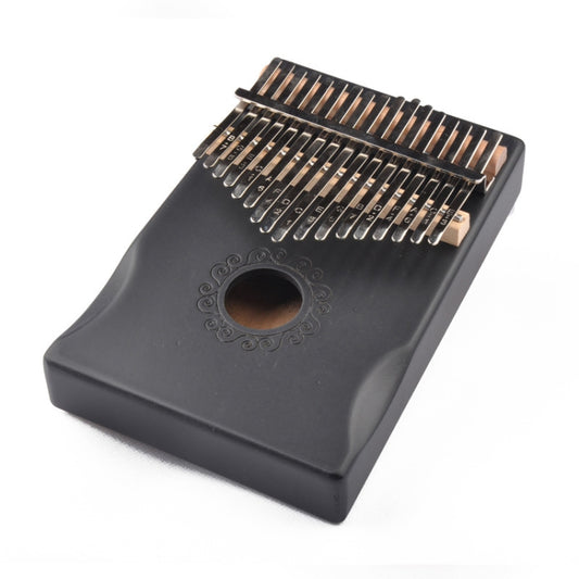 17-Tone Thumb Piano Kalimba Beginners Introduction Finger Piano, Colour: Black by bashfashion