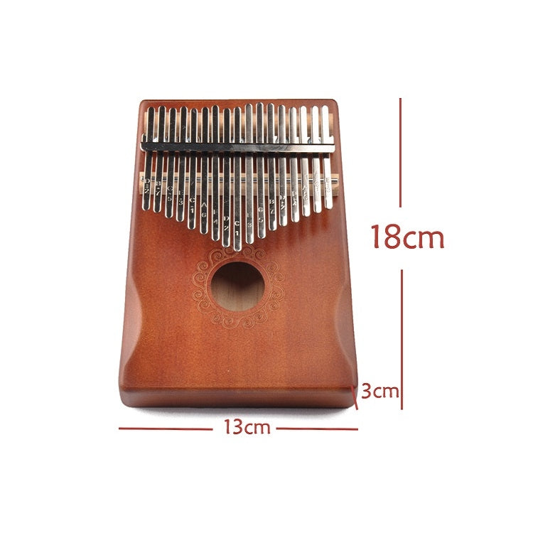 17-Tone Thumb Piano Kalimba Beginners Introduction Finger Piano, Colour: Black Kit by bashfashion