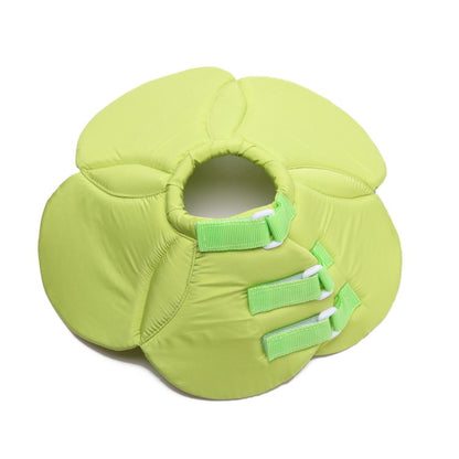 Pet Protection Collar Dog Flower Protection Collar, Specification: S(Green) by bashfashion