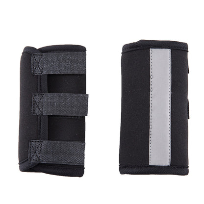 Pet Knee Protector Dog Surgery Injury Protective Cover, Size: S(Black Reflection) by bashfashion