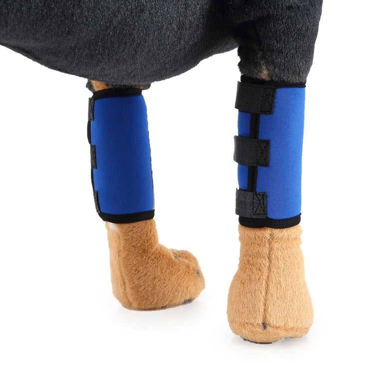 Pet Knee Protector Dog Surgery Injury Protective Cover, Size: S(Blue Reflection) by bashfashion