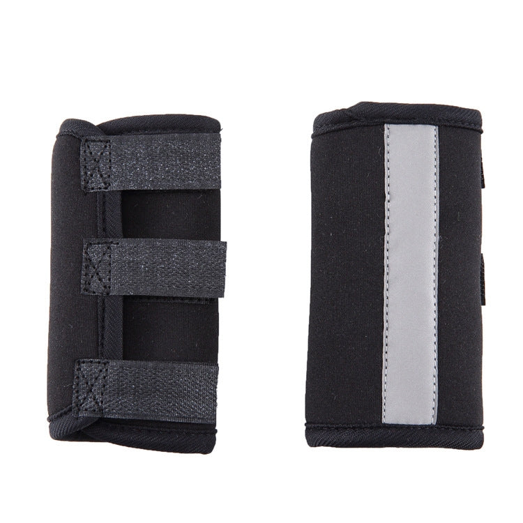 Pet Knee Protector Dog Surgery Injury Protective Cover, Size: M(Black Reflection) by bashfashion