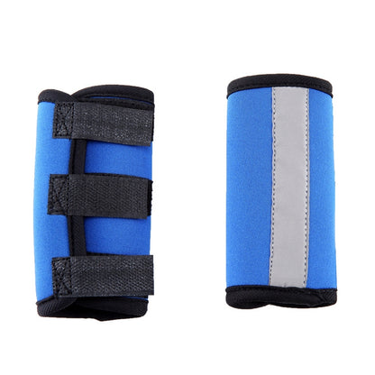 Pet Knee Protector Dog Surgery Injury Protective Cover, Size: M(Blue Reflection) by bashfashion