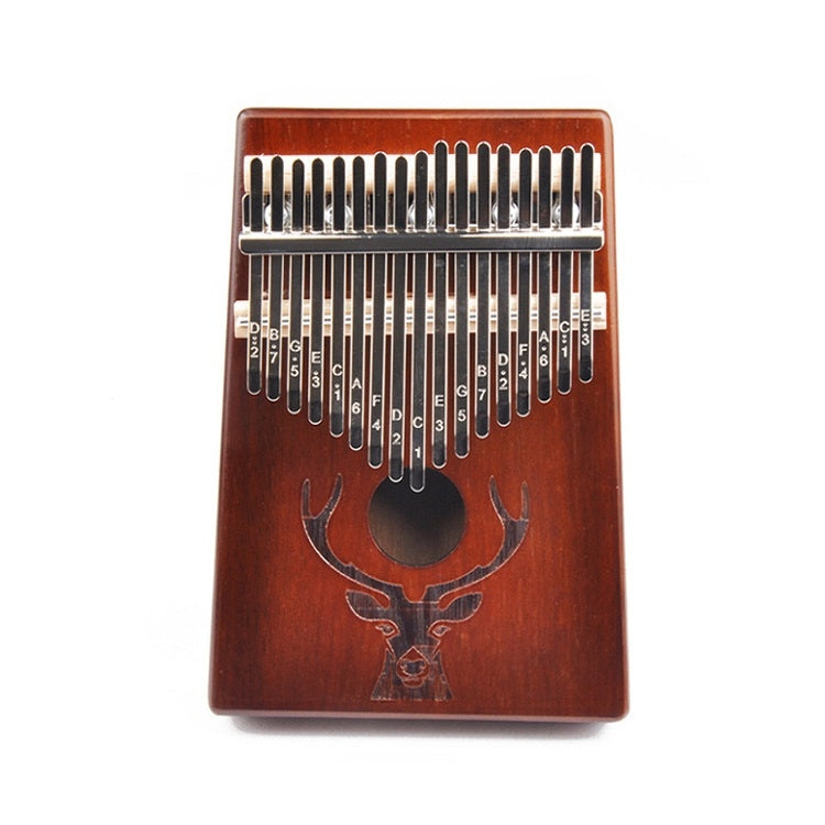 17-Tone Beginner Finger Piano Deer Head Kalimba Thumb Piano(Coffee Kit) by bashfashion