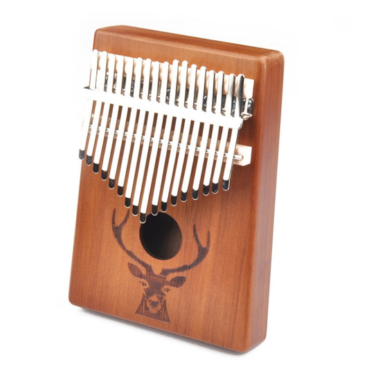 17-Tone Beginner Finger Piano Deer Head Kalimba Thumb Piano(Retro) by bashfashion