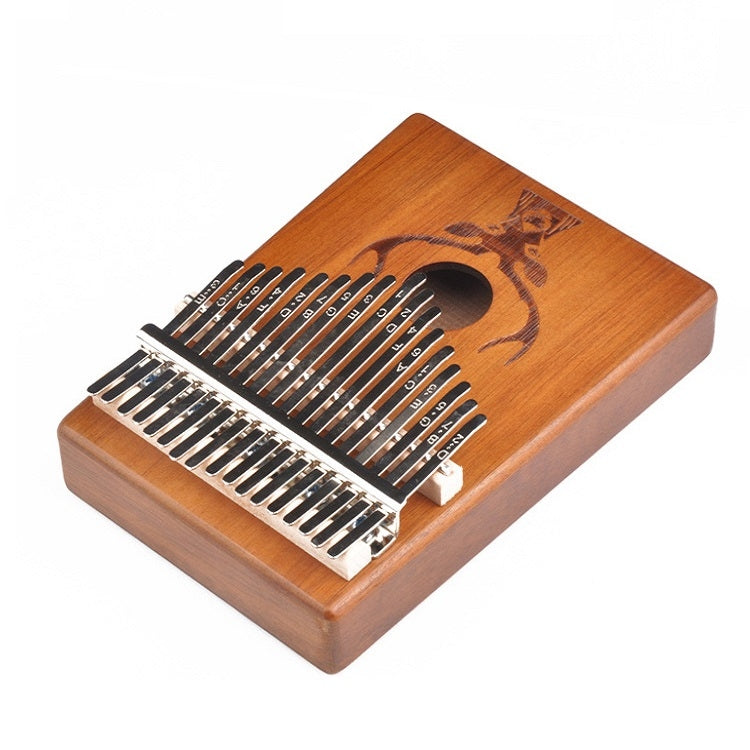 17-Tone Beginner Finger Piano Deer Head Kalimba Thumb Piano(Retro) by bashfashion