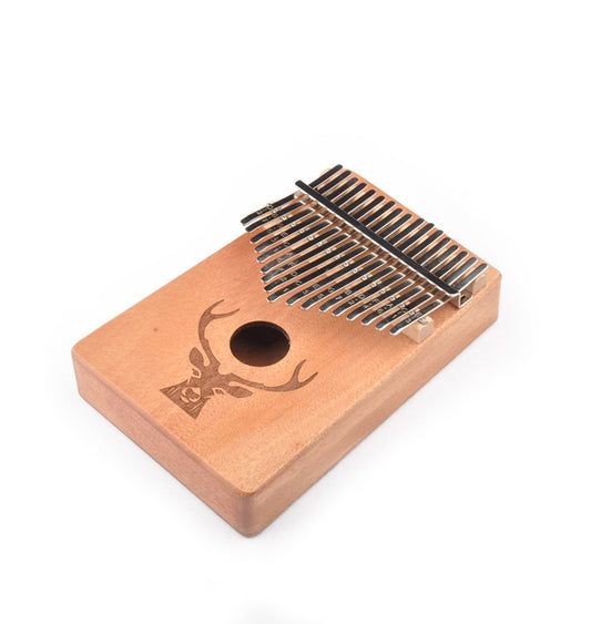 17-Tone Beginner Finger Piano Deer Head Kalimba Thumb Piano(Wooden Kit) by bashfashion