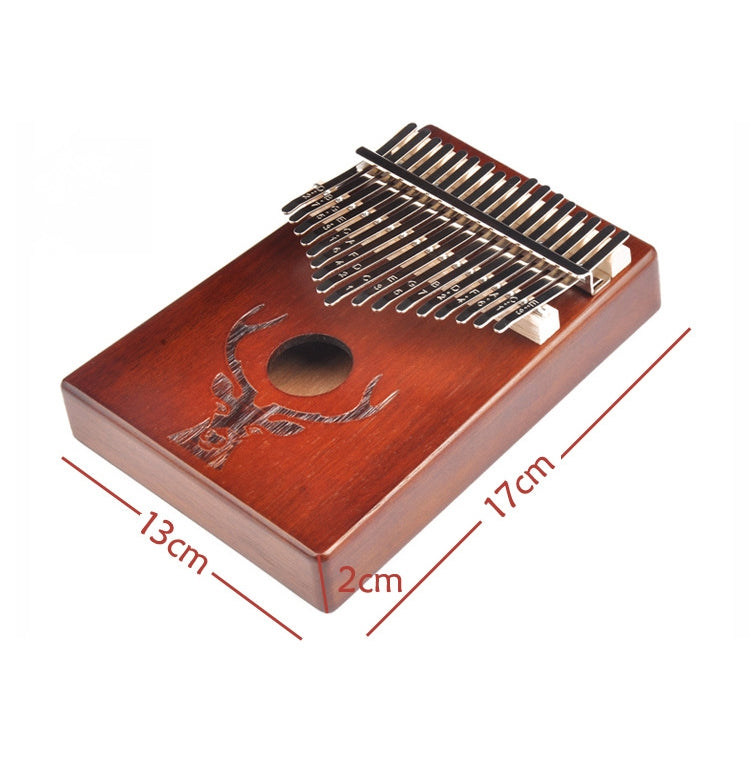 17-Tone Beginner Finger Piano Deer Head Kalimba Thumb Piano(Wooden Kit) by bashfashion