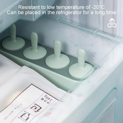 Summer Homemade Ice Cream Popsicle Mold Refrigerator Quick Freezer Popsicle Making Box(Light Green) by bashfashion