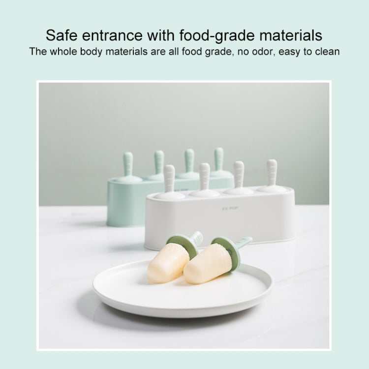 Summer Homemade Ice Cream Popsicle Mold Refrigerator Quick Freezer Popsicle Making Box(Light Green) by bashfashion