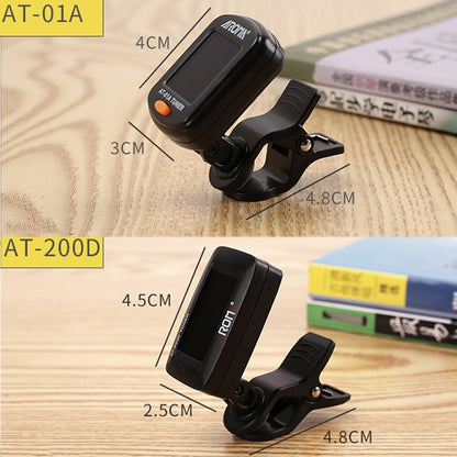 AROMA Guitar Tuner Ukulele Violin Bass Multi-Function Electronic Tuner, Colour: AT-200D by bashfashion